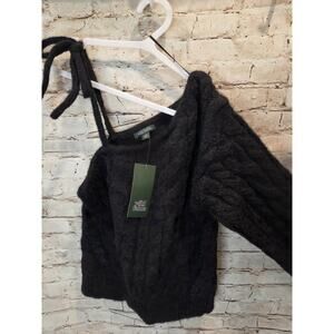 Wild Fable Womens Sweater Size XS Off Shoulder Black NWT